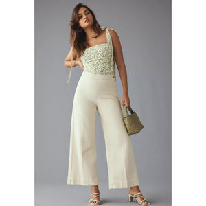 Pilcro The Skipper Side-Zip Crop Wide-Leg Jeans-25 waist NEW